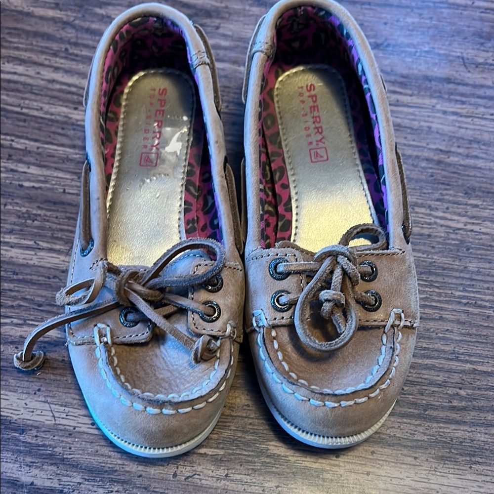 Sperry Kids Shoes in Tan and Pink